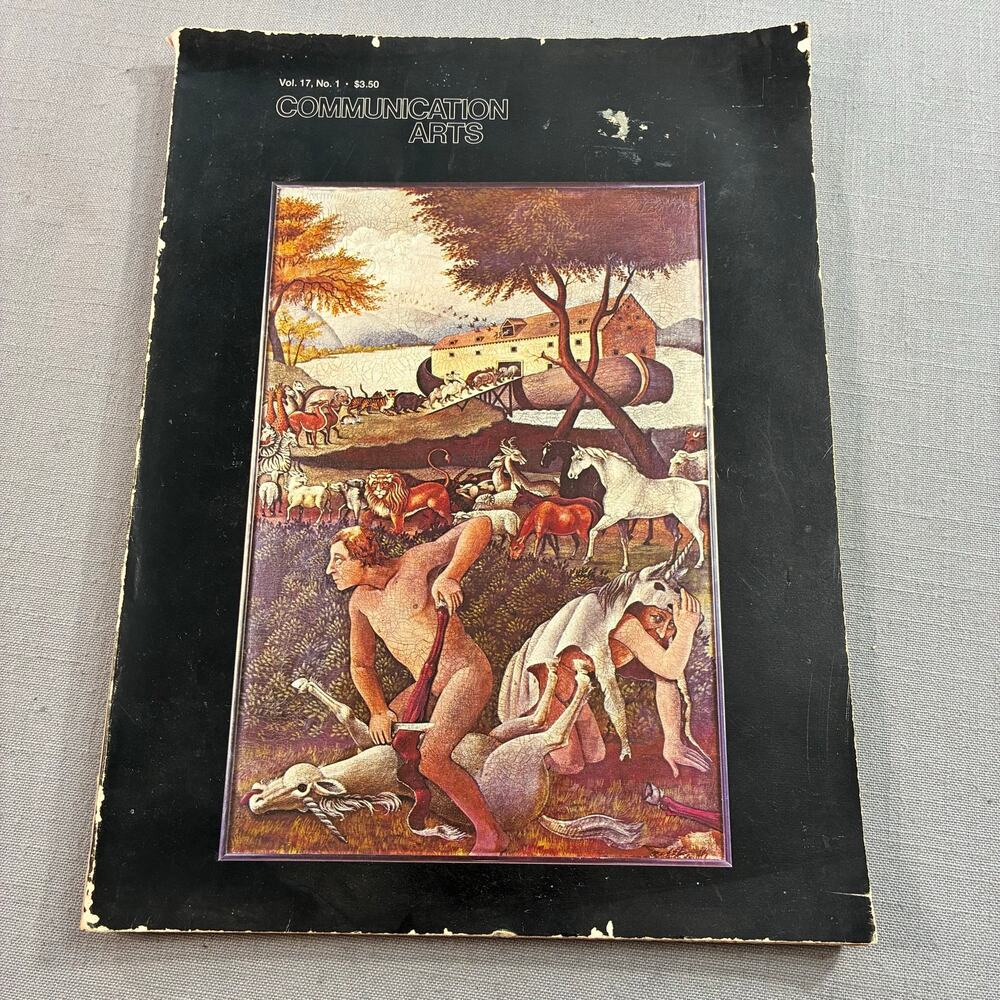 Vintage 1975 Communication Arts Magazine Vol 17 No 1 Richard Hess See Descr